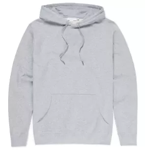 Sunspel Loopback Cotton Hoody / Grey Melange