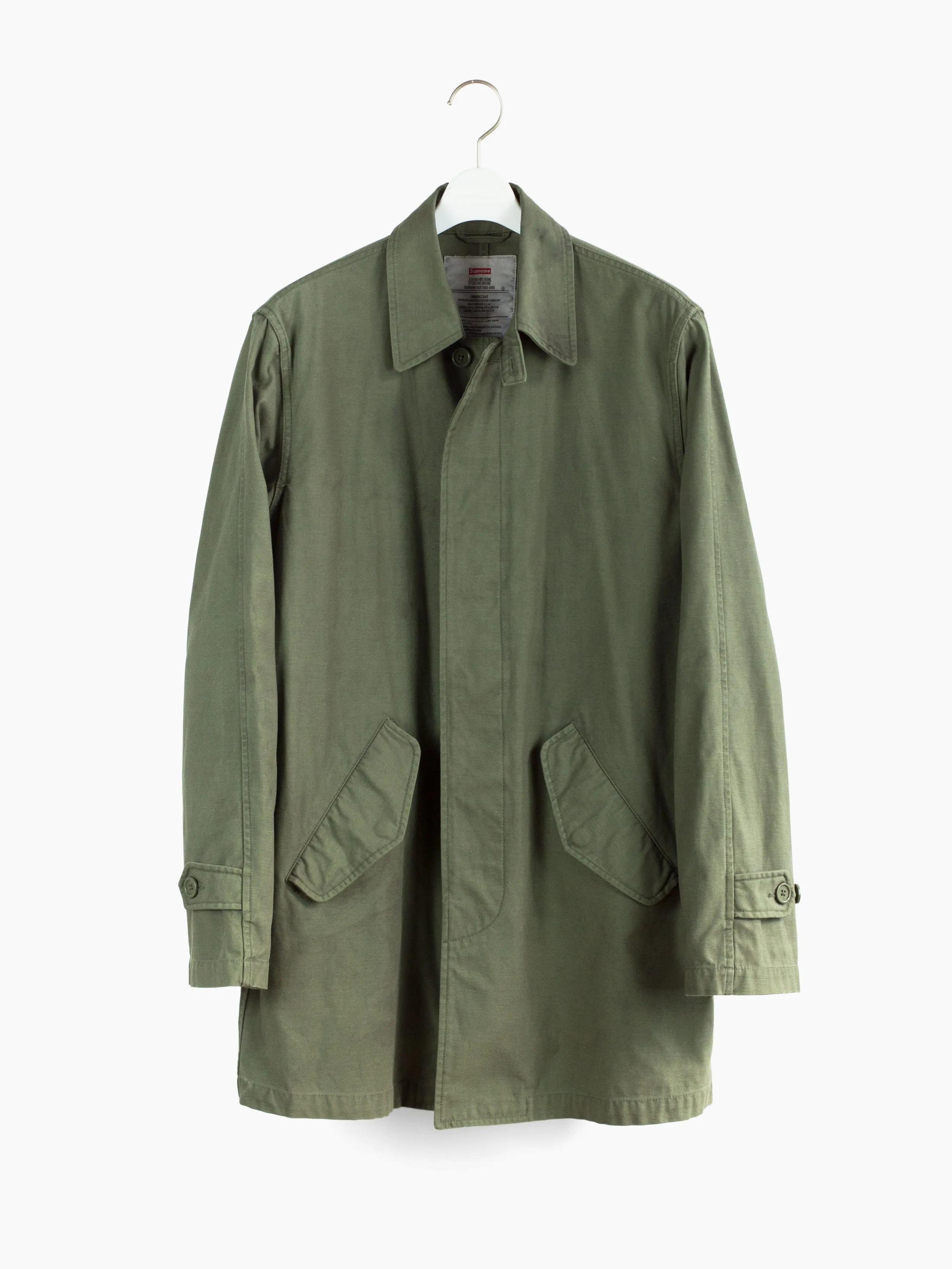 Supreme AW12 Overdyed Military Trench Coat