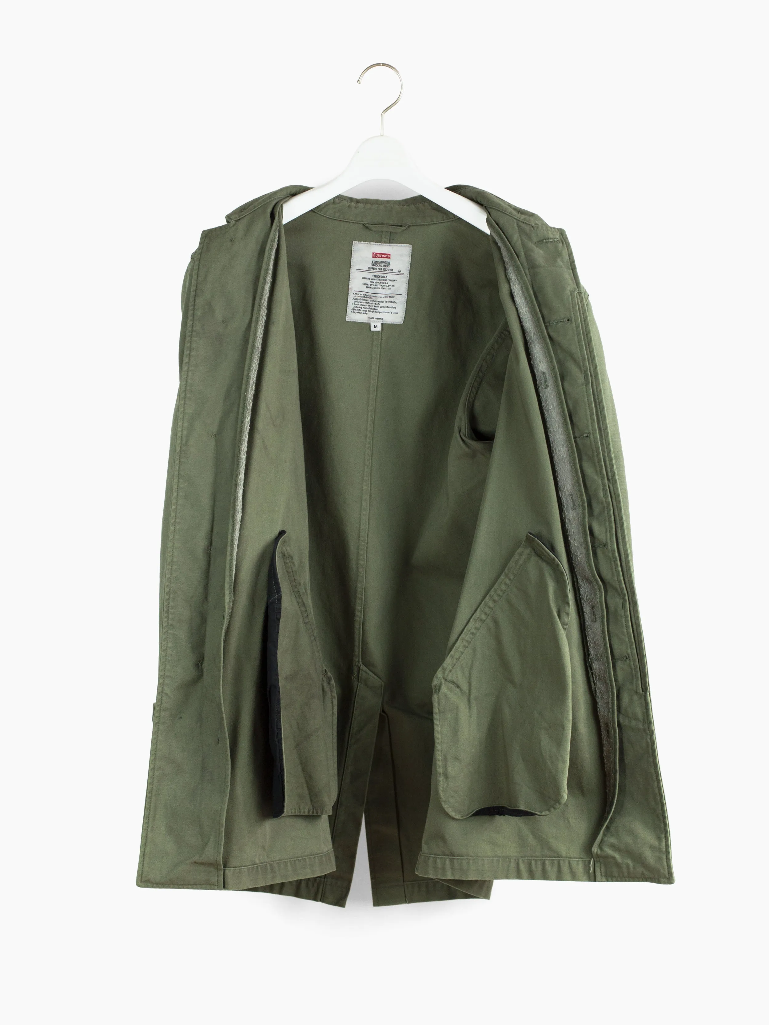 Supreme AW12 Overdyed Military Trench Coat