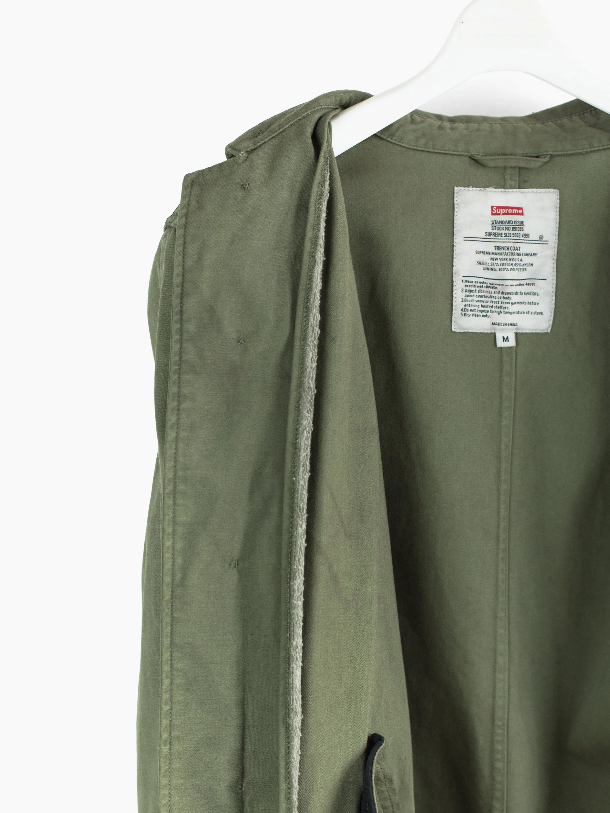 Supreme AW12 Overdyed Military Trench Coat