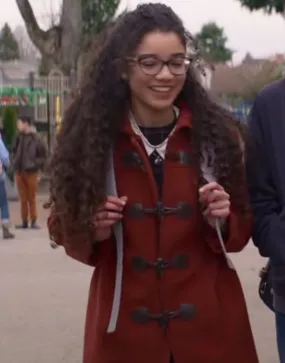 The Baby-Sitters Club S02 Malia Baker Coat |Mary Anne Spier Brown Coat