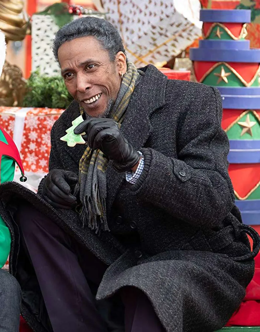 The Holiday Calendar Ron Cephas Jones Tweed Coat | Gramps Grey Coat