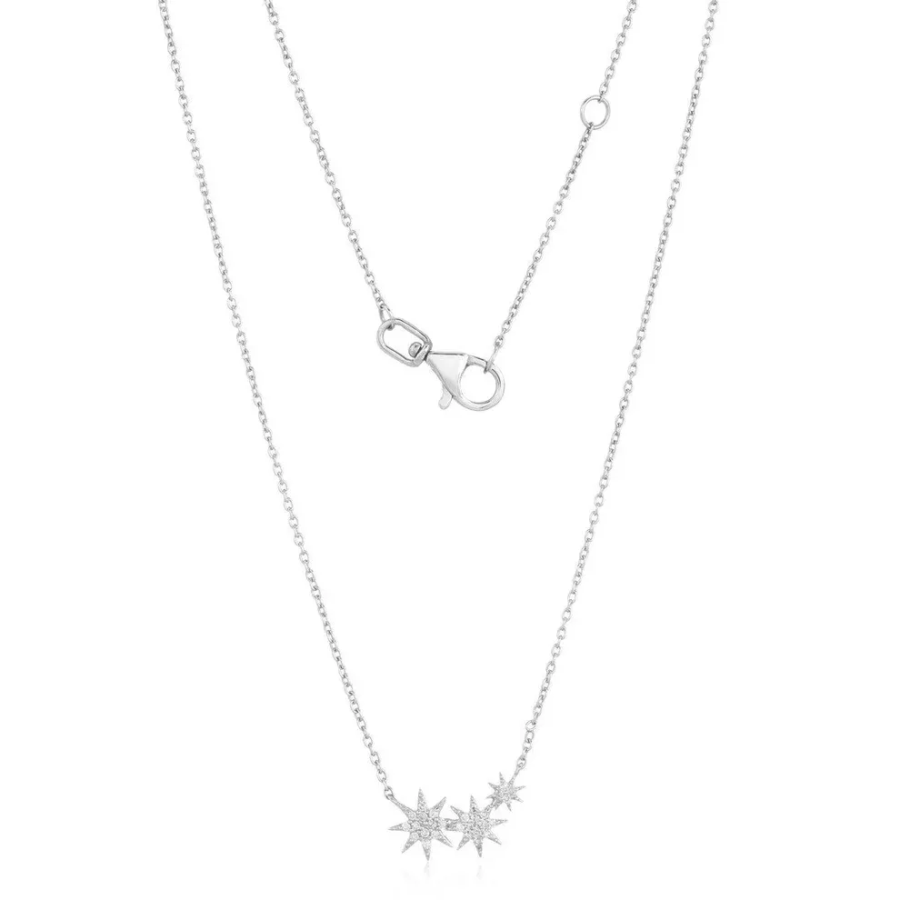 TREVI TRIPLE STARBURST NECKLACE