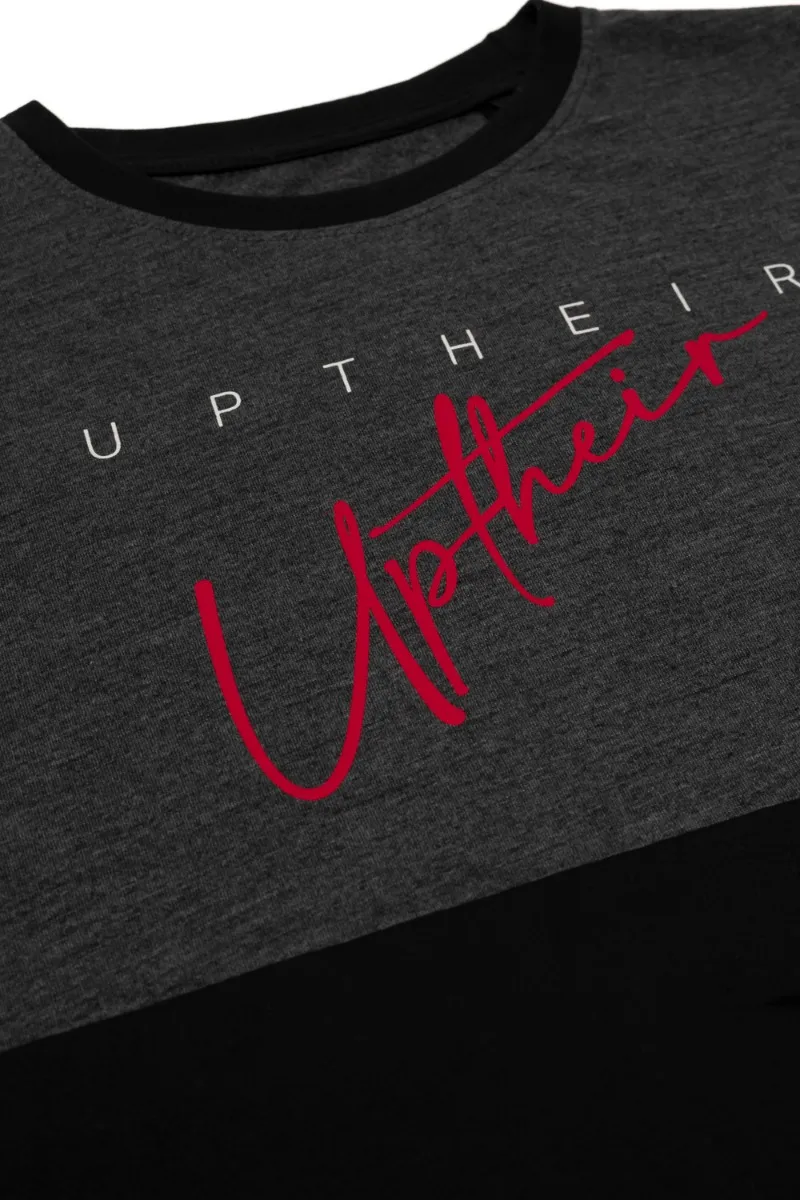 Uptheir To The Bone Over The Head Hoody and T-Shirt Set - Black